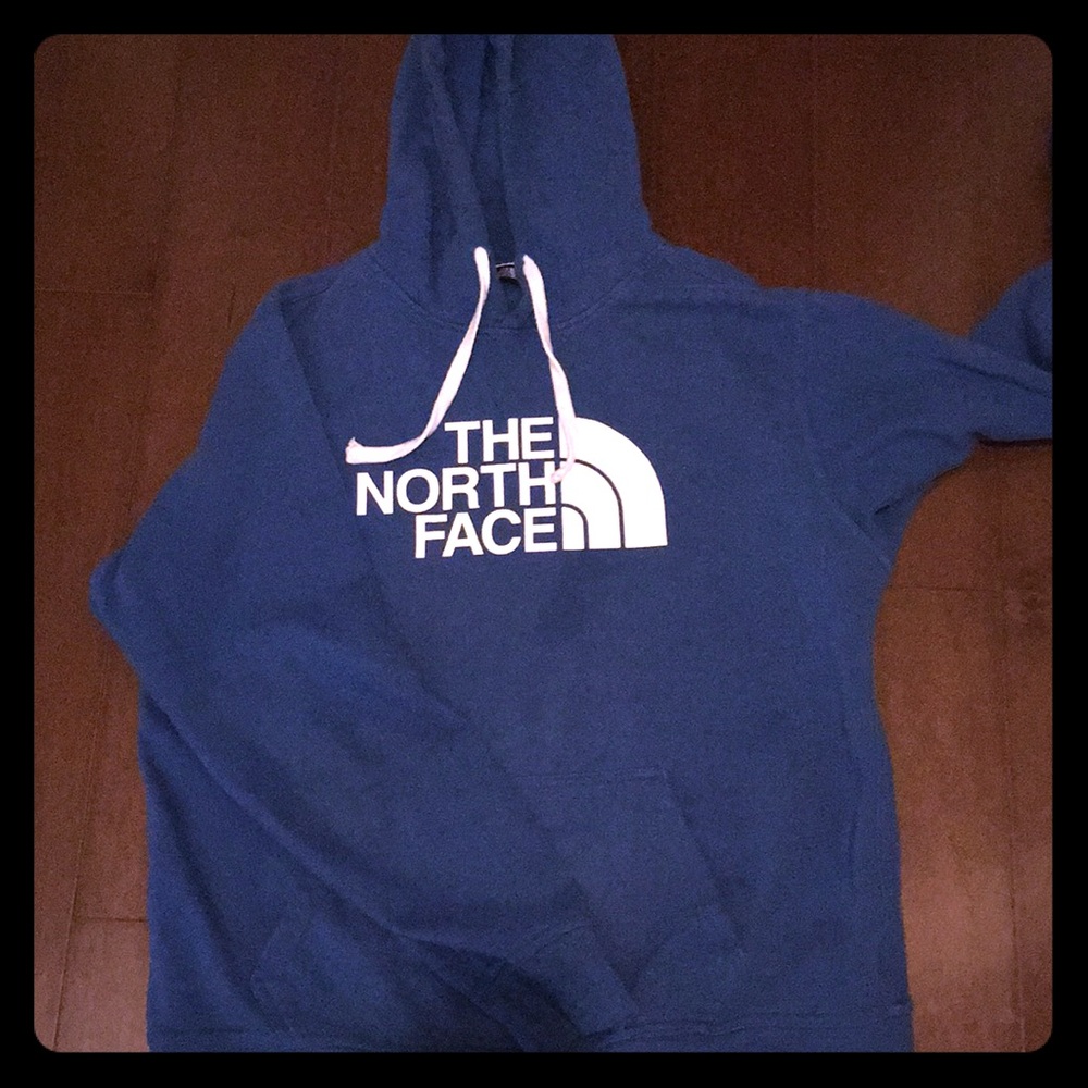NORTH FACE HOODY (BLUE) SIZE SMALL IN MENS